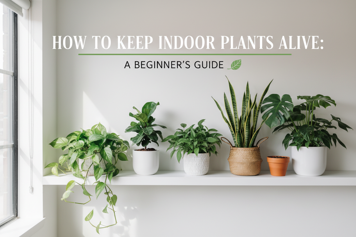 How to Keep Indoor Plants Alive: A Beginner's Guide